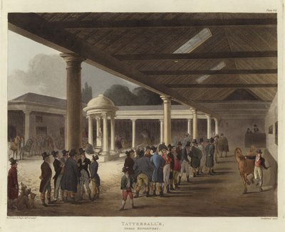 El Depósito de Caballos de Tattersall de Pugin and Rowlandson