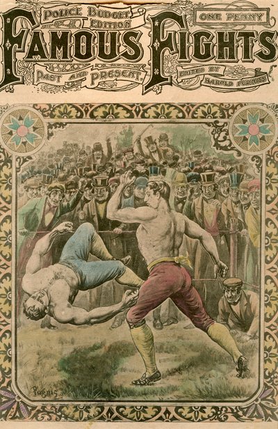 La pelea entre Tom Spring y Bill Neat, 1823 finales del siglo XIX o principios del siglo XX de Pugnis