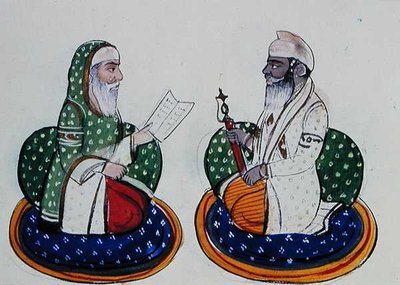 Fakir Nur-ud-din y Sardar Atar Singh, c.1890 de Punjabi School