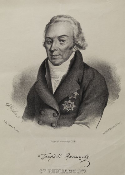 Retrato del Conde Nikolay Petrovich Rumyantsev 1754-1826 de Pyotr Fyodorovich Borel