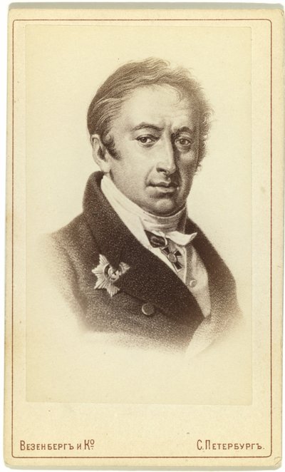 Retrato del autor e historiador Nikolay M. Karamzin 1766-1826 de Pyotr Fyodorovich Borel