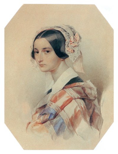Alexandra Smirnoff de soltera Rosset (Rossetti) de Pyotr Fyodorovich Sokolov