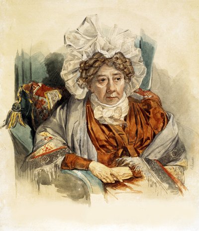 Portrayt de Natalya Kirillovna Zagryazhskaya (su condesa Razumovskaya de Pyotr Fyodorovich Sokolov