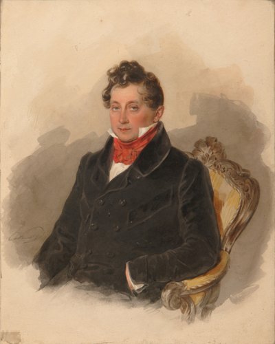 Retrato del Conde Matvey Yuryevich Vilyegorsky 1794-1866 de Pyotr Fyodorovich Sokolov