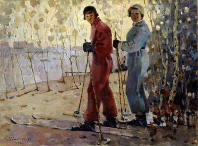 Los esquiadores de Pyotr Ivanovich Kotov