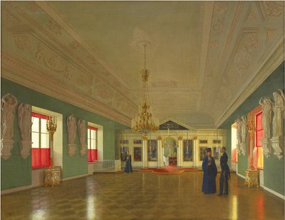 Interior de la Iglesia del Palacio de San Alejandro Nevski, Palacio Anichkov, San Petersburgo de Pyotr Vasilyevich Tutukin