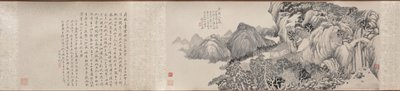 Viaje de ensueño al monte Tiantai, 1814 de Qian Du