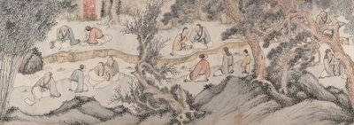 Reunión en el Pabellón de Orquídeas, datable a 1560 de Qian Gu