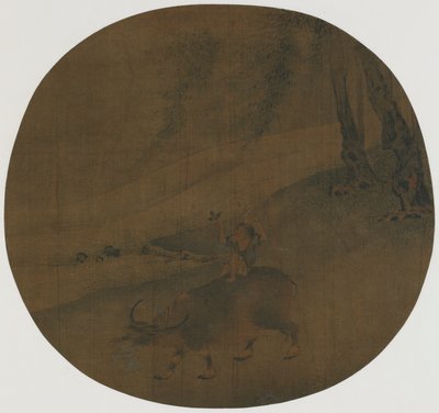 Niño en un búfalo de agua, dinastía Ming, siglos XVI-XVII de Qin Shunyou