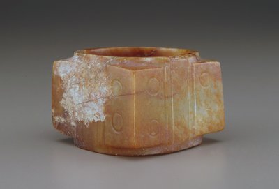 Cong (jade (nefrita)) de Qing Dynasty Chinese School