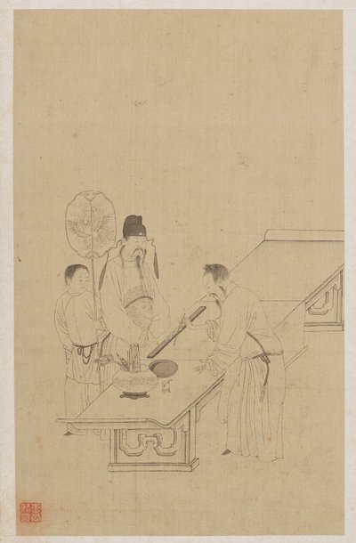 Figuras de Qing Dynasty Chinese School