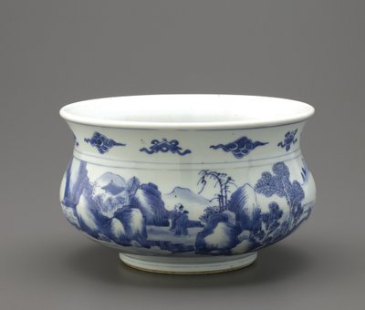 Quemador de incienso, Jingdezhen, provincia de Jiangxi de Qing Dynasty Chinese School