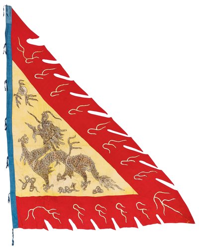 Uno de un Par de Banderas, c.1900 de Qing Dynasty Chinese School