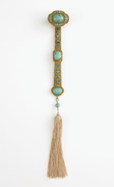 Cetro Ruyi, reinado de Qianlong de Qing Dynasty Chinese School