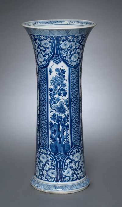 Jarrón con tapa, 1662-1722 de Qing Dynasty Chinese School