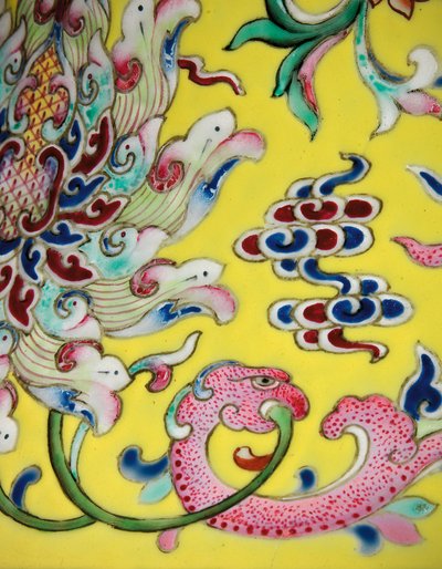 (detalle) de Qing Dynasty   Jiaqing Period Chinese School