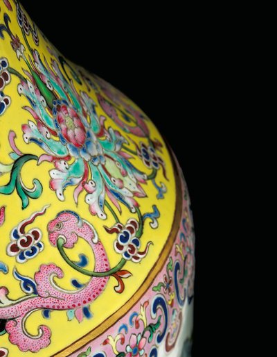(detalle) de Qing Dynasty   Jiaqing Period Chinese School