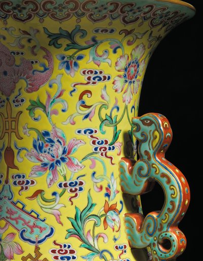 (detalle) de Qing Dynasty   Jiaqing Period Chinese School