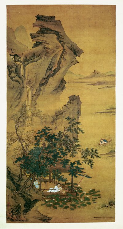 Reverie de verano junto al estanque de lotos de Qiu Ying
