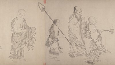 Los Dieciséis Luohans de Qiu Ying