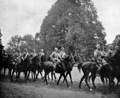 Húsares daneses en Bernsdorff, 1908 de Queen Alexandra