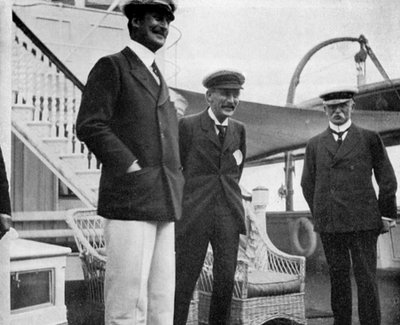 Sir Charles Hardinge, Sir Arthur Nicolson y el General Sir John French, 1908 de Queen Alexandra