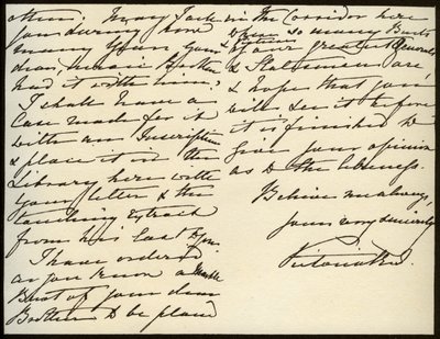 Carta de la Reina Victoria a Mary Augusta Gordon, Castillo de Windsor, 16 de marzo de 1885 de Queen Victoria