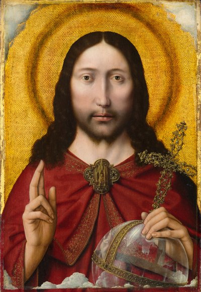 Salvator Mundi, hacia 1500-1510 (óleo sobre tabla) de Quentin and workshop Massys