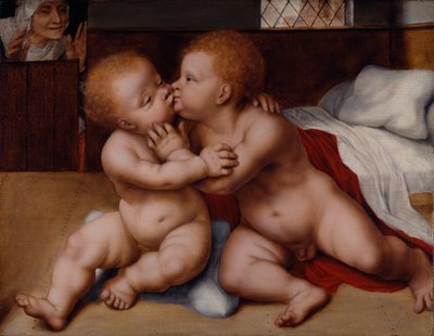 El Niño Jesús con el Niño San Juan Bautista de Quentin (workshop of) Massys or Metsys