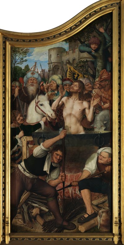 Retablo del Gremio de los Ebanistas (óleo sobre tabla) de Quentin Massys or Matsys