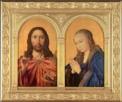 Díptico: Cristo y la Virgen, Entre 1500 y 1550 de Quentin Massys or Metsys