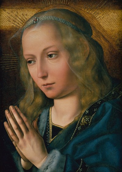 La Virgen en adoración, c.1491-1505 de Quentin Massys or Metsys