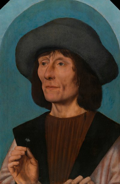 Retrato de un Hombre con un Clavel, 150010 de Quentin Metsys I