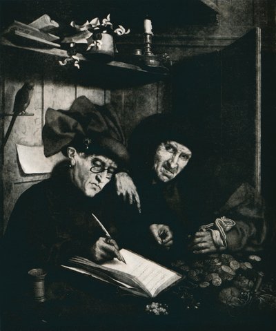 Los Prestamistas, c1515, 1912 de Quentin Metsys I