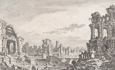 Ruinas de Cumas, siglo XVIII de Quentin Pierre Chedel