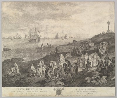 Vendiendo pescado en Scheveningen de Quentin Pierre Chedel