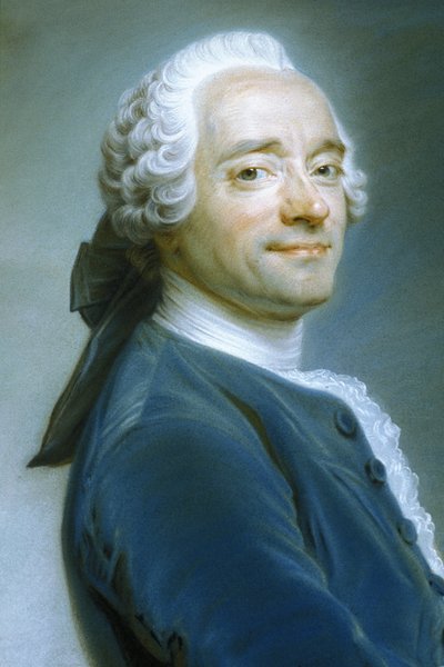 Quentin Latour (1704-1788) - autorretrato sobre el encaje de flecos, hacia 1751 (pastel) de Quentin de la Latour
