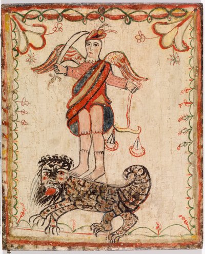 Saint Michael (San Miguel) de Quill Pen Santero