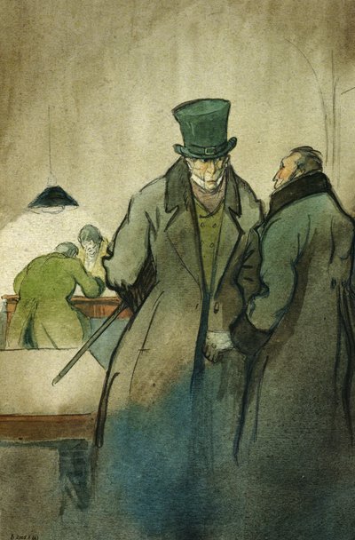 Vautrin, ilustración para Le Pere Goriot, una novela de Honoré de Balzac, publicada por René Kieffer en París en 1922 de Quint