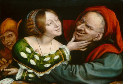 Amantes Mal Emparejados, c. 1520-1525 de Quinten Metsys