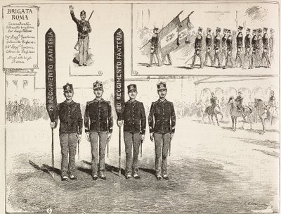 Inspección de la Brigada Roma del Ejército Italiano, 16 de marzo de Quinto Cenni