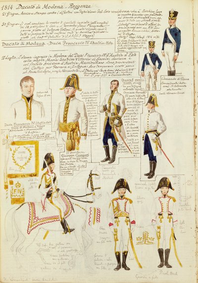 Uniformes del Ducado de Módena de Quinto Cenni