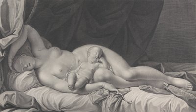 Venus Durmiente con Cupido en su regazo, 1783 de Quirin Mark