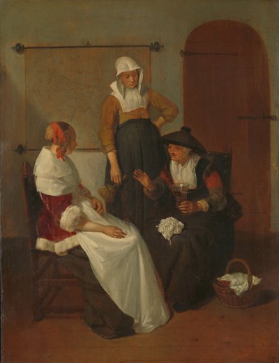 Una charla confidencial de Quiringh Gerritsz. van Brekelenkam