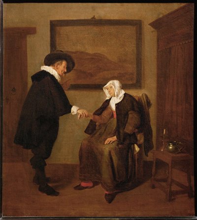 La Consulta - El reconocimiento médico ... de Quiringh Gerritsz. van Brekelenkam