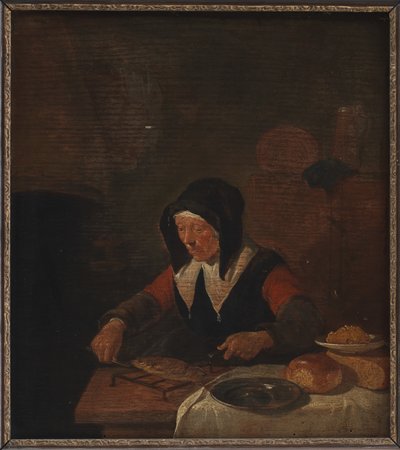 Anciana en su comida de Quiringh Gerritsz van Brekelenkam