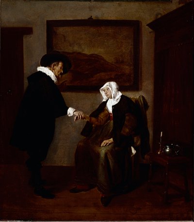 La visita del doctor de Quiringh Gerritsz. van Brekelenkam