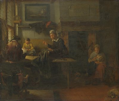 Interior de una sastrería, c. 1660 de Quiringh Van Brekelenkam