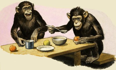 Z de Zoo. La fiesta del té del chimpancé de R.B. Davis