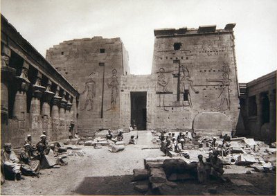 Templo de Isis en Philae de R.M. Junghaendel